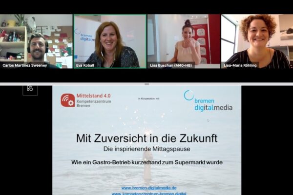 Screenshot eines Online-Meetings