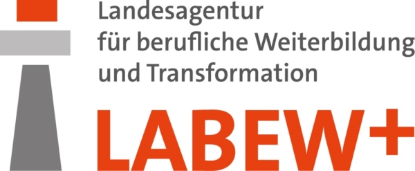 Logo Landesagentur für berufliche Weiterbildung und Transformation (LabeW+)